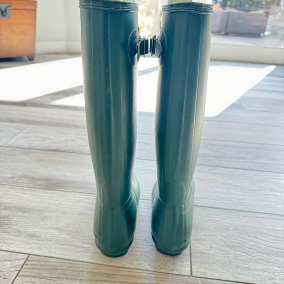 HUNTER Women’s Rainboot size 9 Green - Picture 11 of 16